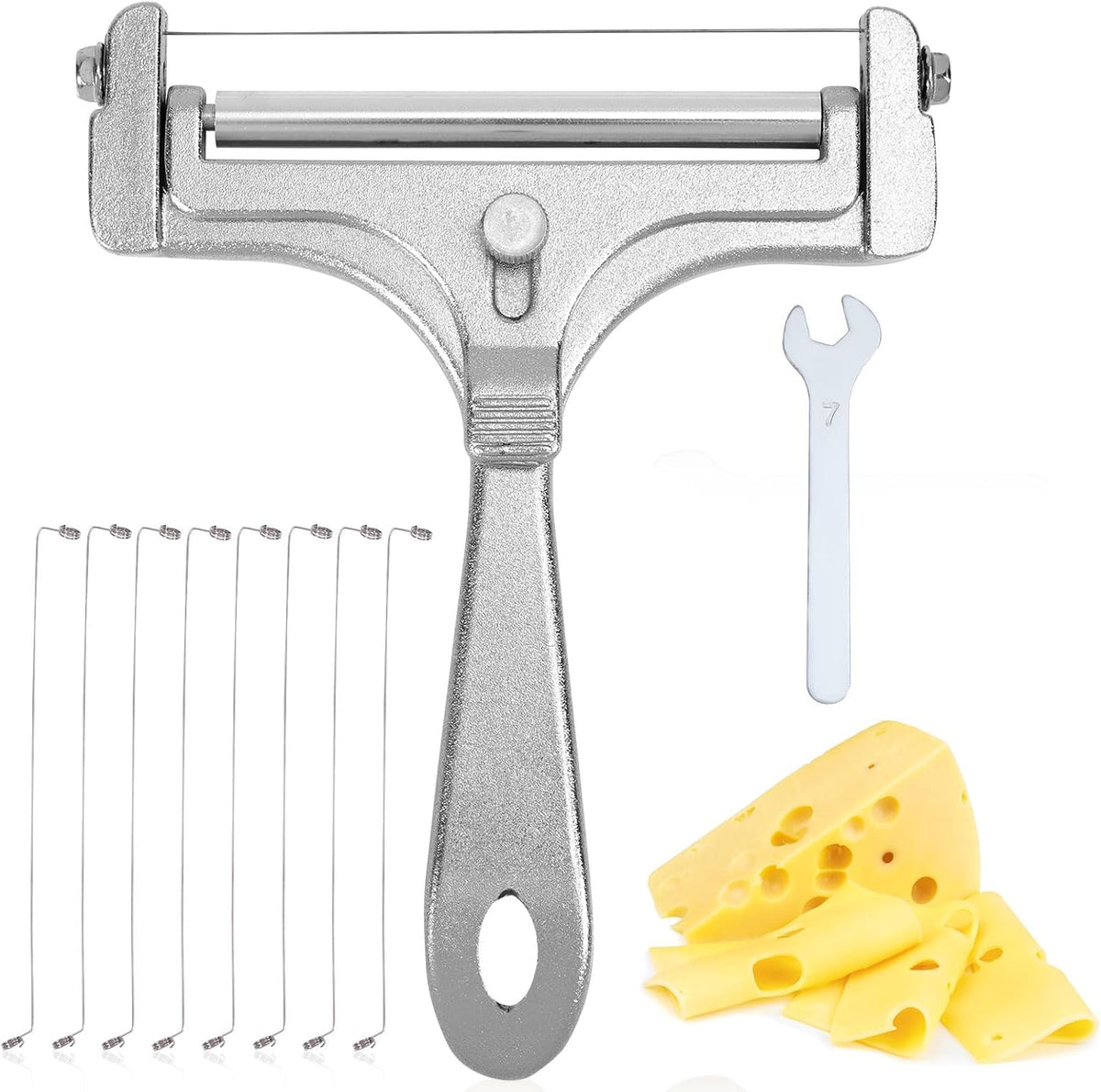 Stainless Steel Wire Cheese Slicer, Handheld Cheese Cutter