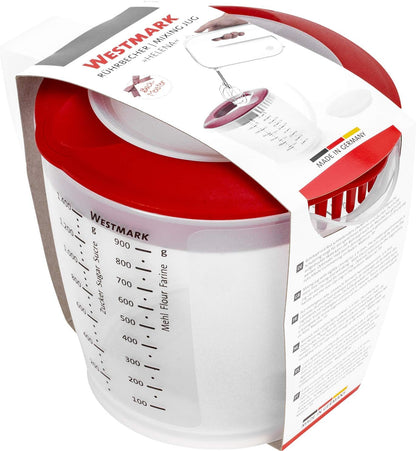 Westmark Multipurpose Measuring Cup and Mixing Pitcher with Splash Guard, 47-Ounce (Red)