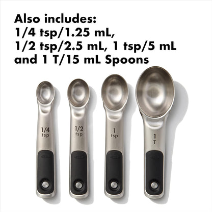 OXO Good Grips 4 Piece Stainless Steel Measuring Cups with Magnetic Snaps