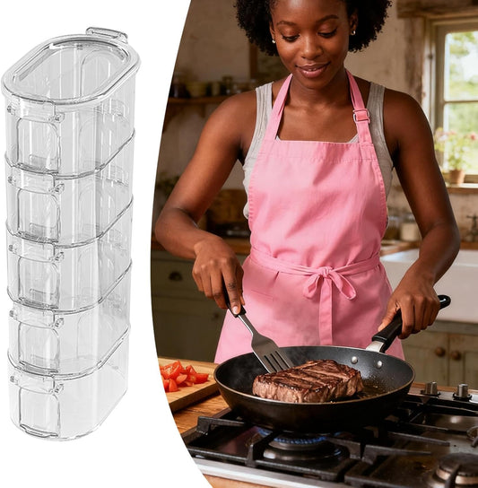 , Airtight Reusable Kitchen Utensils - Salt Jar with Lid | For Bathroom Picnic Baking Food Cooking Household Outdoor Camping Restaurant Bar Coffee Station