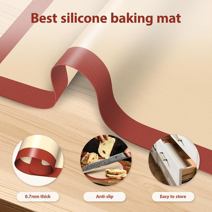 Silicone Baking Mat, Nonstick & Reusable