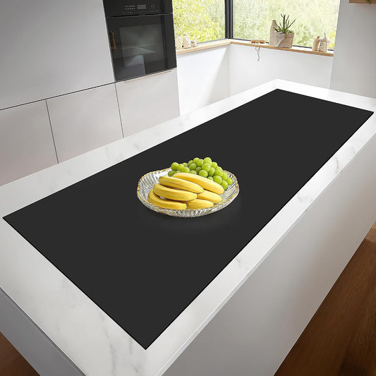 Silicone Mat Roll - Silicone Mats for Kitchen Counter, Heat Resistant Countertop Protector, Non-Slip Table Mat Desk Saver Pad, Multi-functional Cuttable Silicone Mat, Craft Mat - 17IN X 5FT