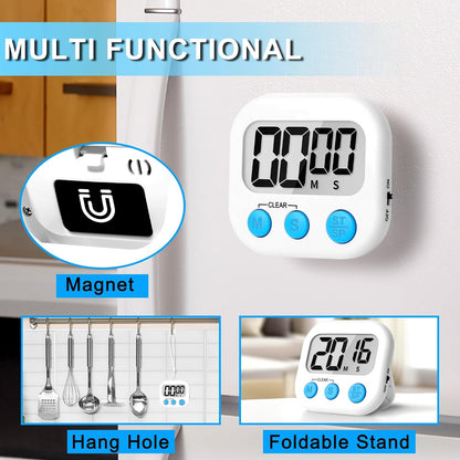 ZILLEEN Classroom Timer for Kids Teachers Digital Timers Blue Green