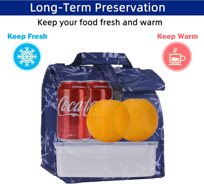 SUNNY BIRD Insulated Lunch Bag Pink Lunch Box Small Cooler Bag for Women, Girls, Adults and Teens (Pink)