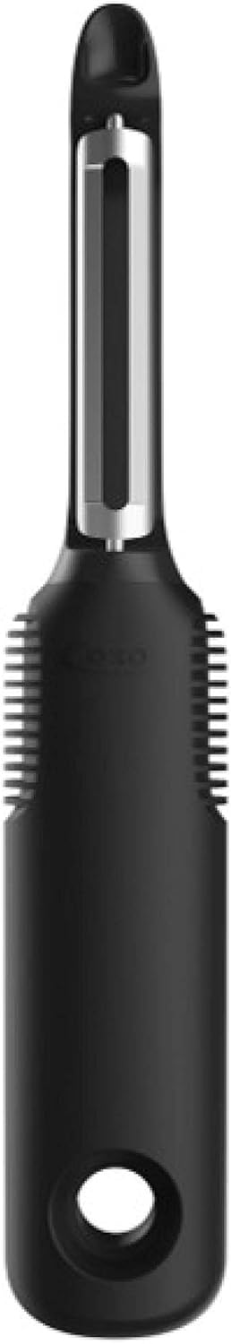 OXO Good Grips 3-Piece Angled Measuring Cup Set (Black) and Swivel Vegetable Peeler