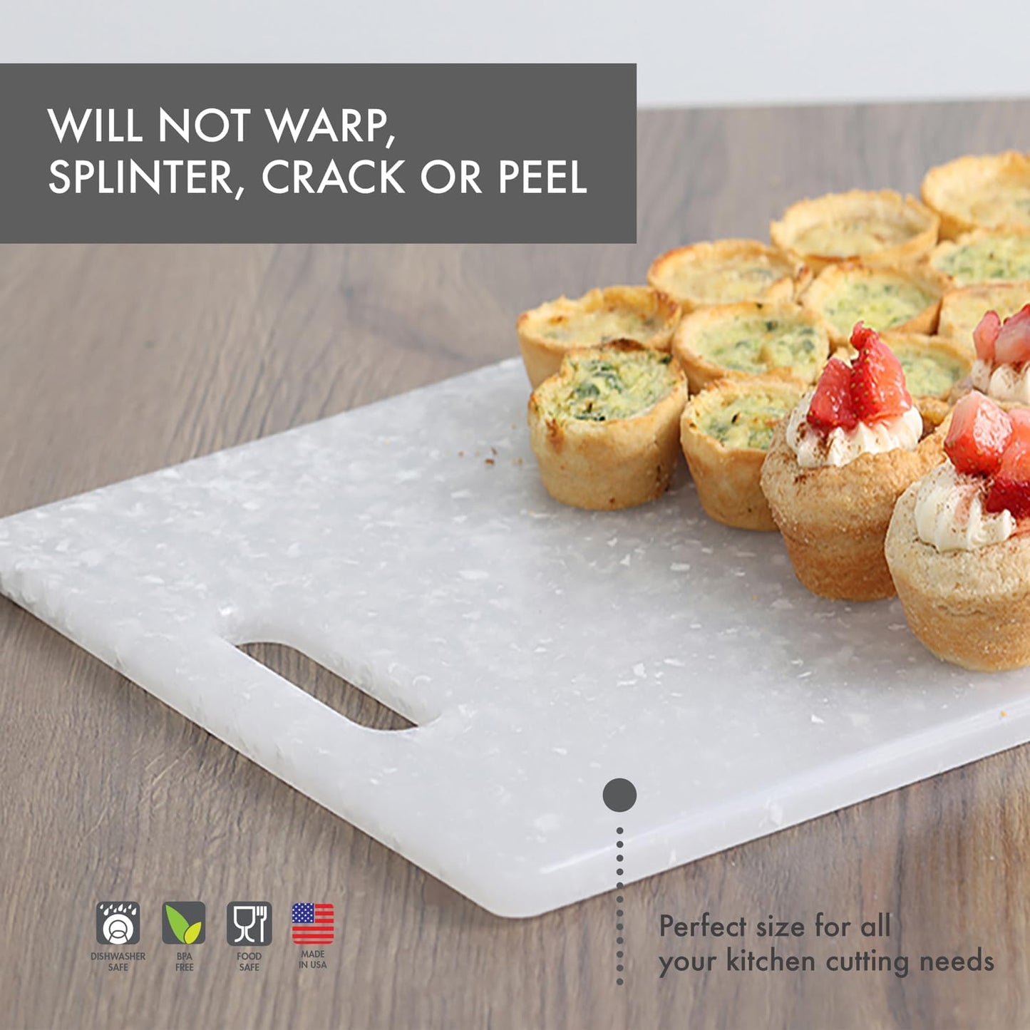 Made from high-density plastic that is conveniently sized at 11x14.5 inches