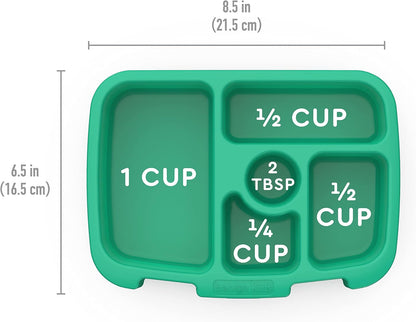 Bentgo® Kids Prints Tray with Transparent Cover - Reusable, BPA-Free, 5-Compartment Meal Prep Container with Built-In Portion Control for Healthy Meals At Home & On the Go (Mermaids in the Sea)