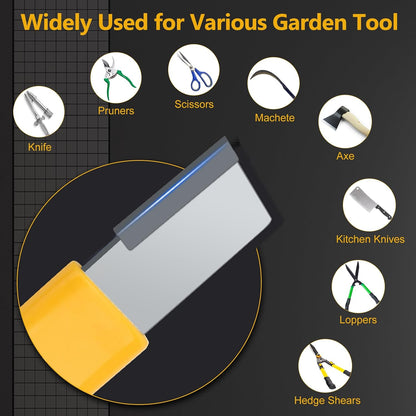 2P Garden Tool Sharpener, Pocket Knife Sharpener Blade Sharpening