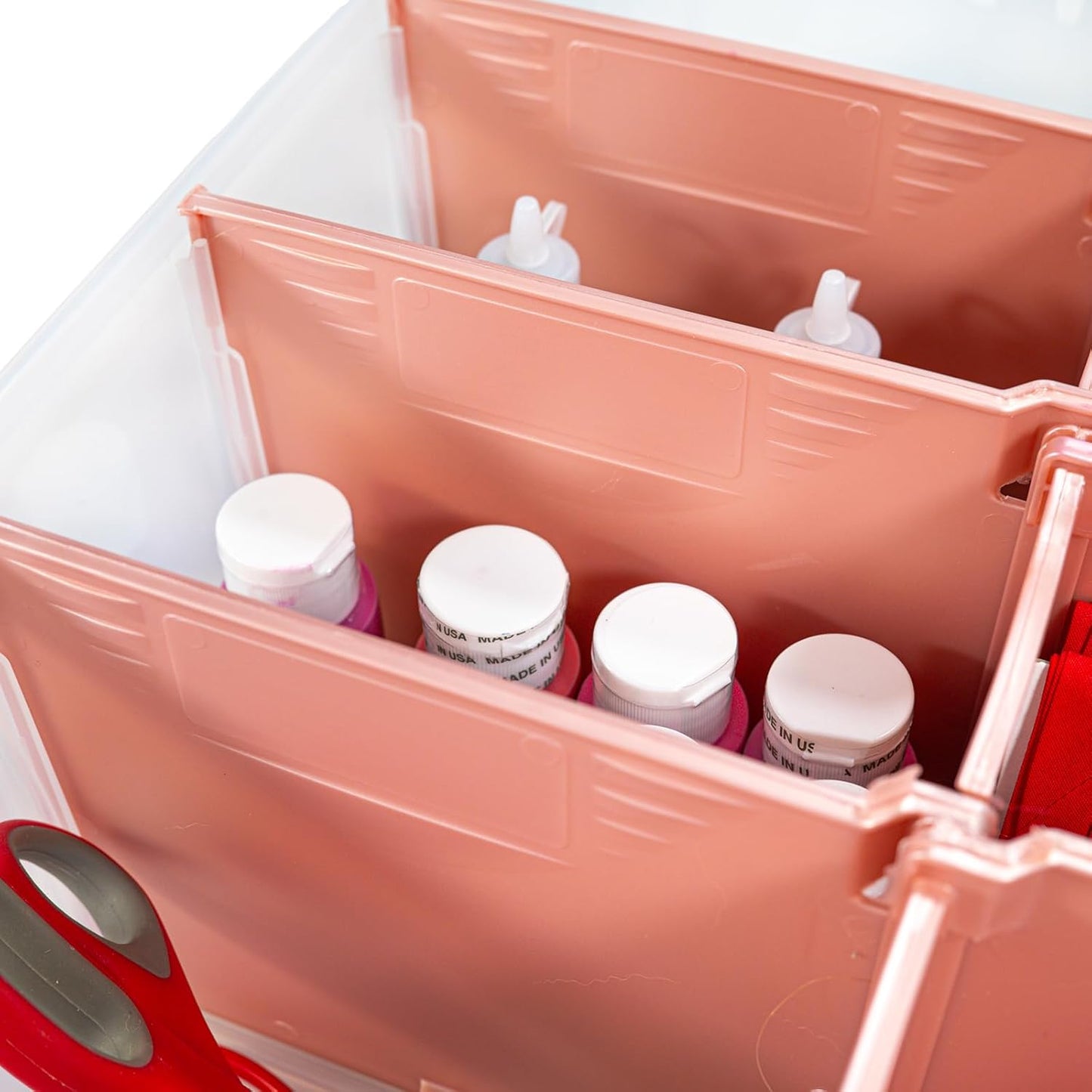 ArtBin 6990SO Super Satchel Double Deep Compartment Box - Art Storage with 8 Removable Compartments, Smart Closure for Craft Supplies (Gold - Pack of 1)
