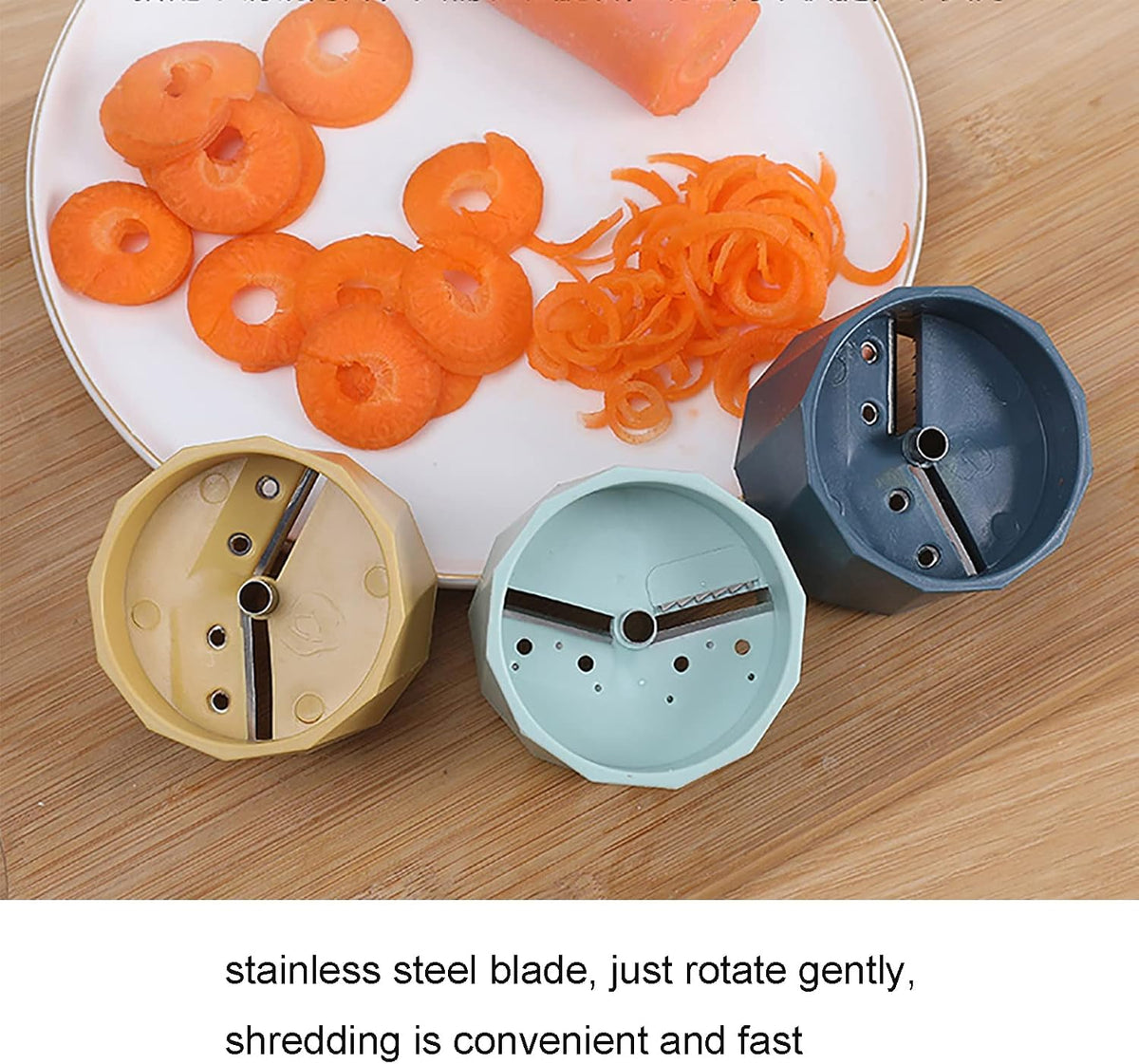 Mini Spiralizer Vegetable Slicer, Zucchini Spiralizer, Small Spiral Zester