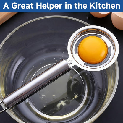Egg Separator for Raw Eggs- Stainless Steel Egg Yolk Separator