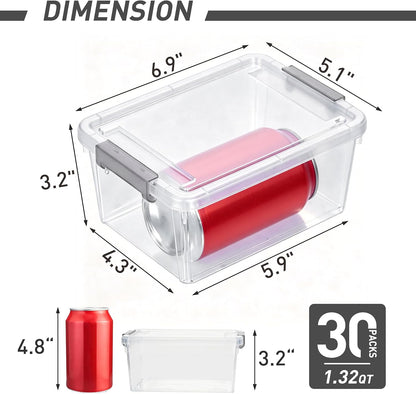 Citylife 6Packs 7.8Qt Plastic Storage Bins with Lids, Clear Organizer | Stackable totes Containers for Craft Supplies, Documents,Garage,Toys,Office and Classroom