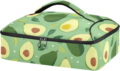 Casserole Carriers for Hot or Cold Food Reusable Casserole Dish Carrier Insulated Thermal Large Capacity Durable Perfect for Party Camping Family Gatherings Yellow Fish - Colors B