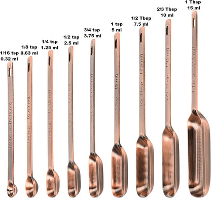 Measuring Cups and Spoons Set of 12, Stainless Steel Stackable Measuring Cups and Spoons Set With Leveler, Metal Measuring Spoons and Cups for Dry or Liquid Ingredients During Kitchen & Baking