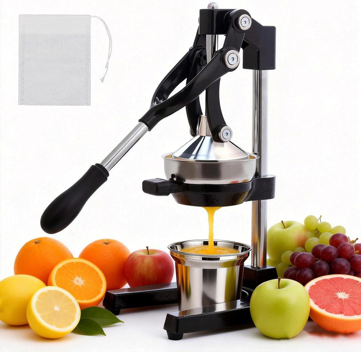 Cast Iron Juicer,Manual Juicer Hand Press,Professional Citrus Juicer