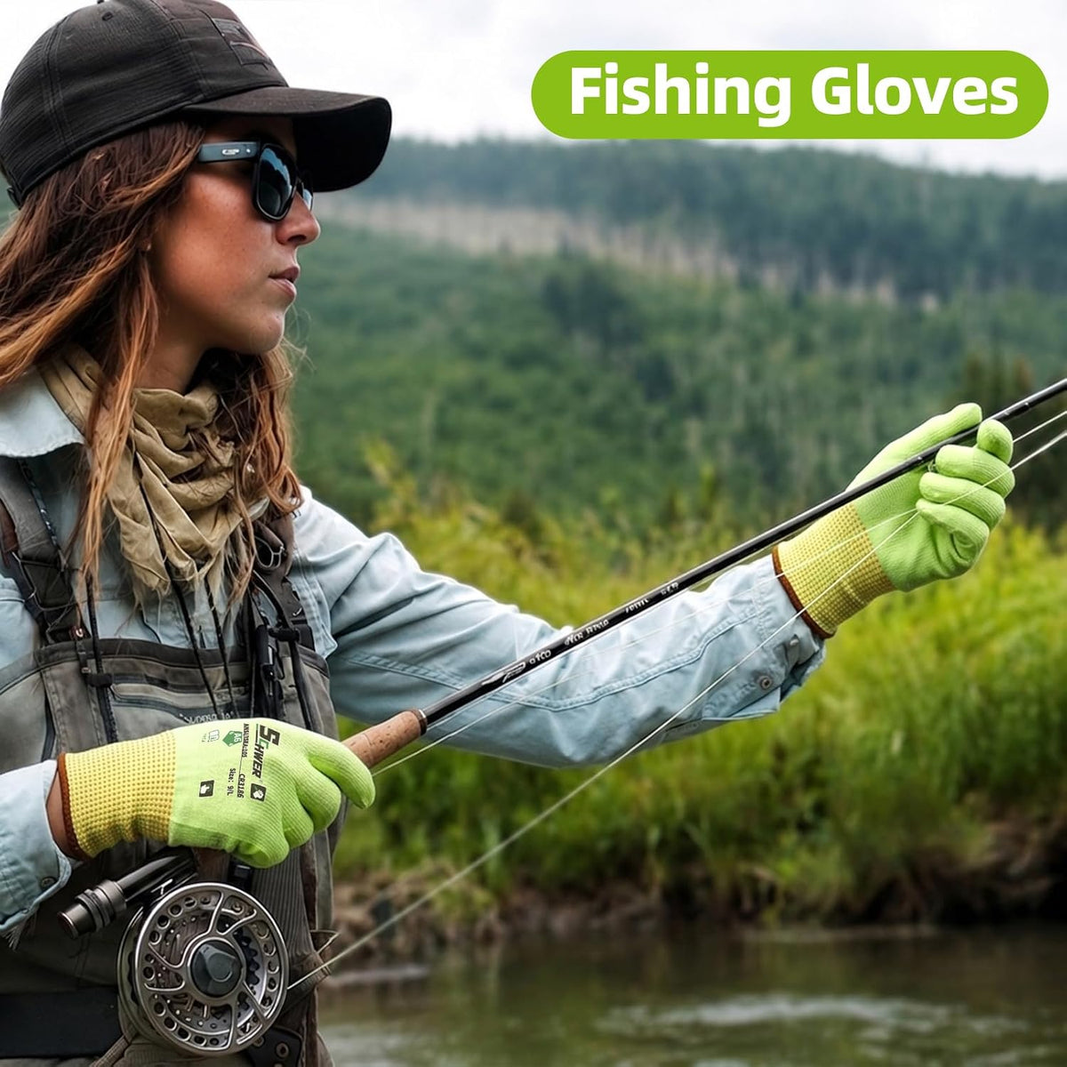 Schwer 12 Pairs A4/A5/A6 Cut Resistant Gloves, Non PFAS CR3088, L