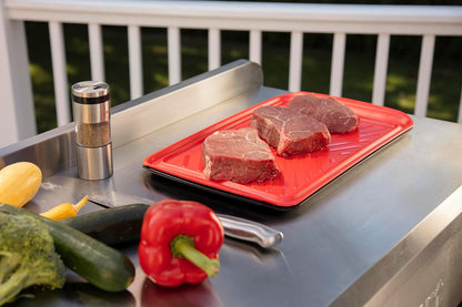 Cuisinart CPK-210 Grilling Prep and Serve Trays, Black and Red Large 18” x 14.5”