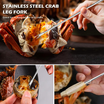Crab Crackers and Tools,18-Pieces Seafood Tools Set