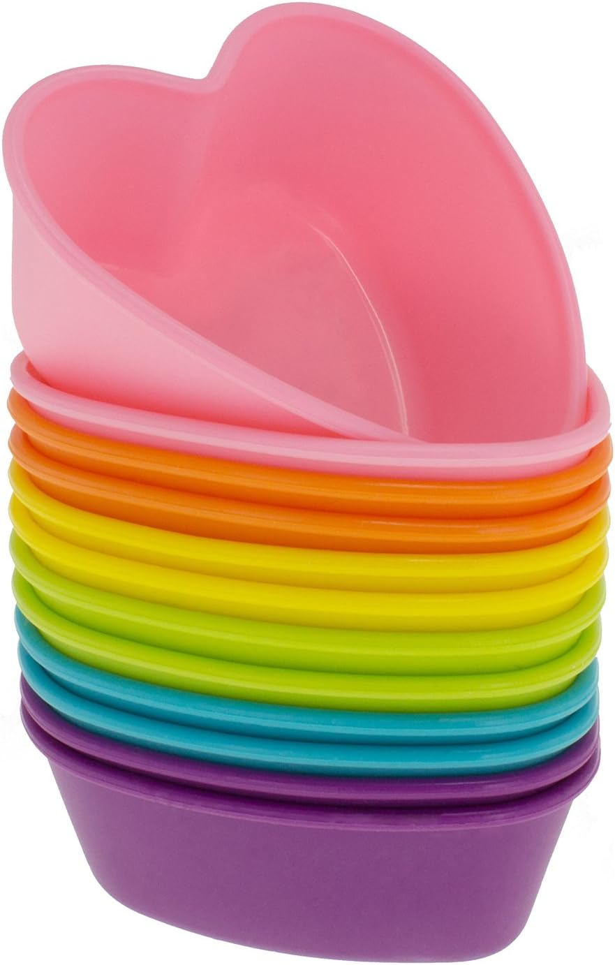 Freshware Cupcake Liners, Pack of 12 Silicone Muffin Cups, 3 Inch Baking Cups, Reusable & Non-stick Cupcake Liners for Party Halloween Christmas, Flower