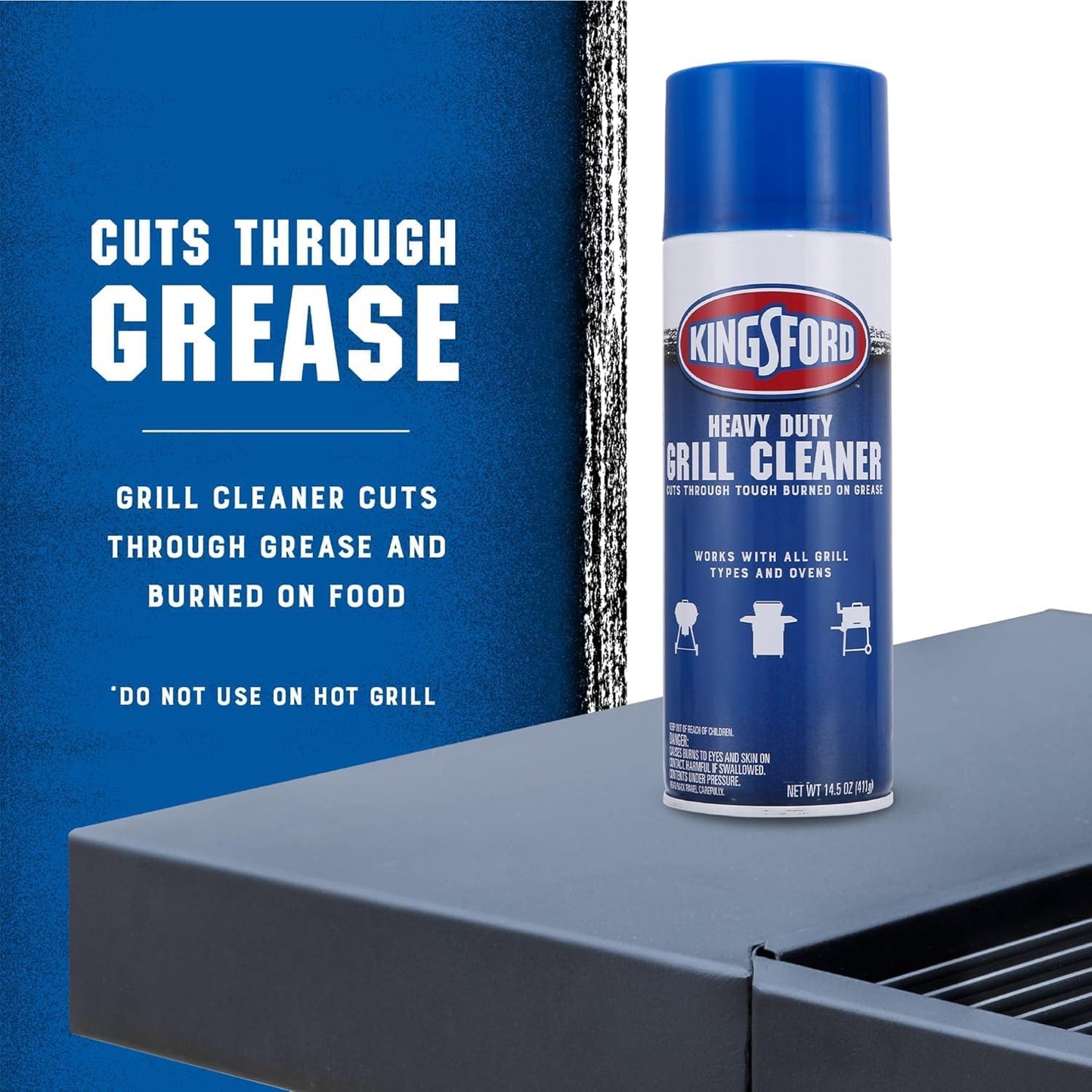 Kingsford Grill Cleaner and Formula 409 Oven Cleaner Lemon Fresh Scent Heavy Duty BBQ Degreaser Oven Cleaning Spray Removes Grease and Burnt Residue Indoors Outdoors 14.5 OZ Each 2 Bottles
