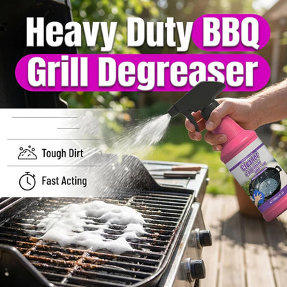 Fast-Acting Heavy-Duty Grill Degreaser Spray, 120ml BBQ Grill Cleaner, 𝐆rill and Smoker Cleaner and Degreaser, 𝐆rill 𝐂leaner for Outdoor Grills, Heavy Duty for Burnt Food & Grease (1 PC)