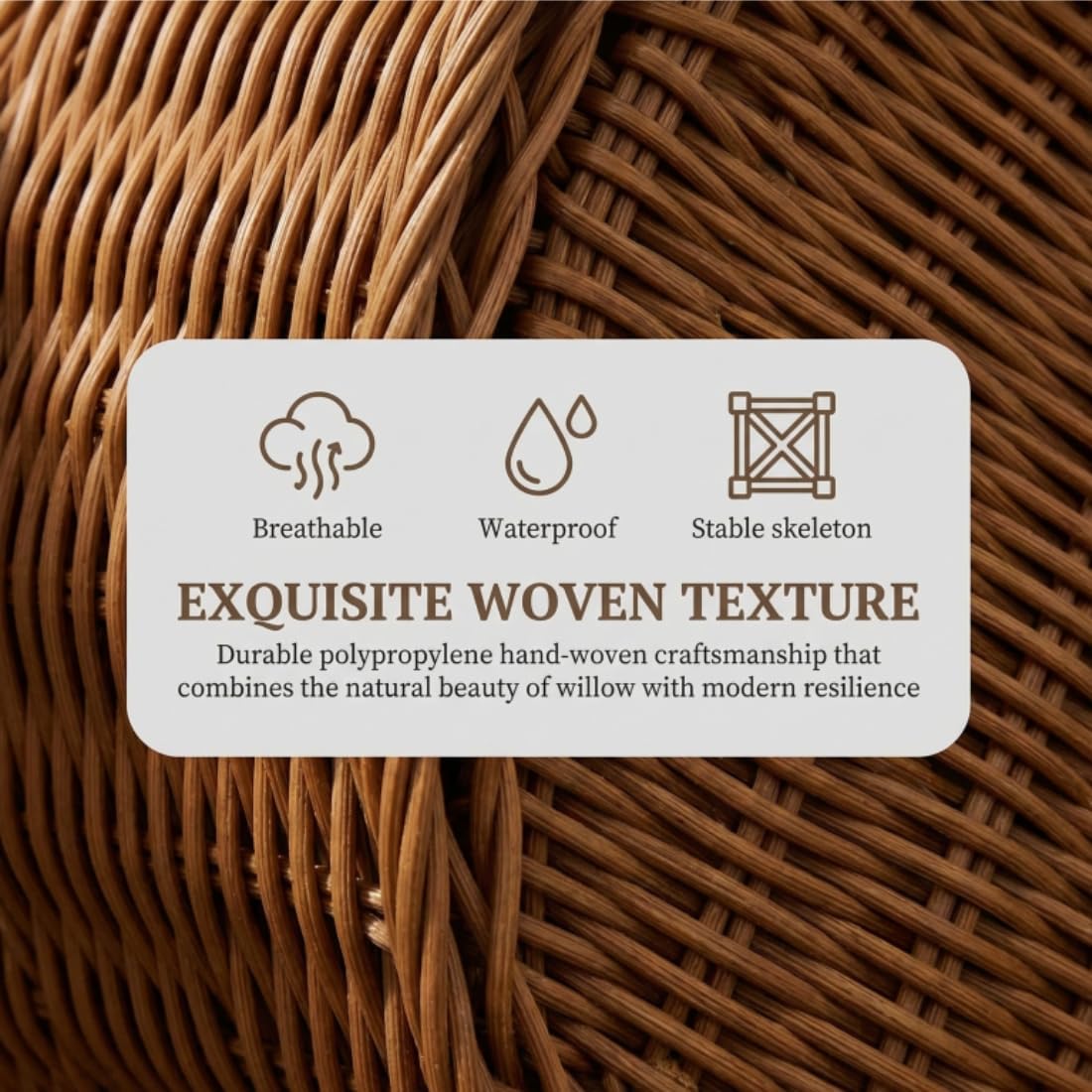 Corner Basket Storage, Triangle Baskets for Corner Shelf, Woven Imitation Rattan Stackable Organizer for Pantry, Kitchen, Bathroom and Closet, Coffee (2Pcs)