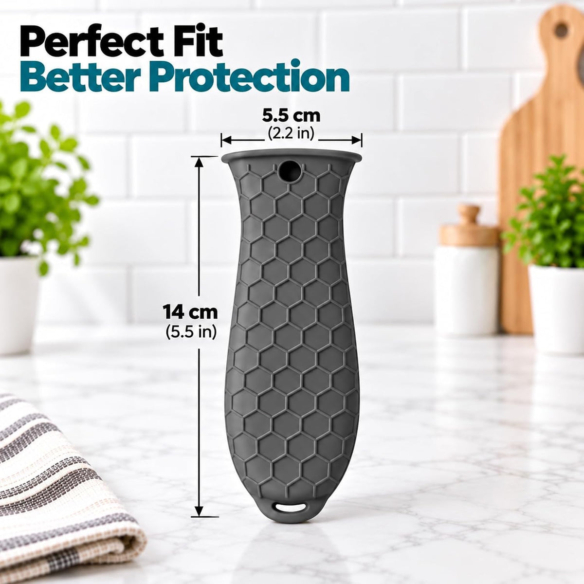 10Pcs Cast Iron Handle Cover, Silicone Pot Holders