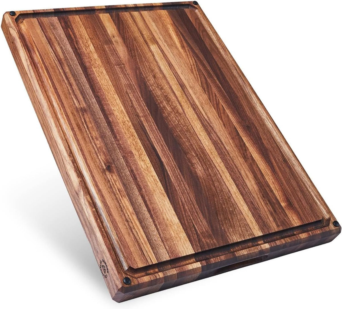 Sonder Los Angeles Doheny Wood Cutting Board Set | Acacia Edge Grain Cutting Board for Kitchen with Juice Groove | Perfect for Compact Daily Use | Gift Box Included | 14x10x1 in & 12x8x1 in