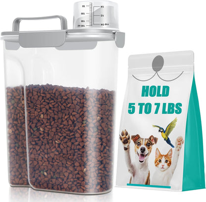 TBMax 10 Lbs Cat Dog Food Storage Container, 2026 Upgraded Large Pouring Container for Pet Food Storage, Bird Seed Dispenser, Portable Travel Kibble Holder -Dark Green