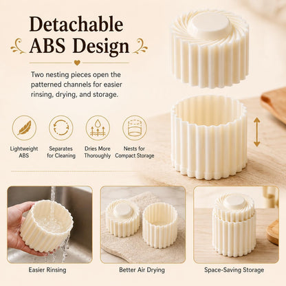 Creative Double-Ended Pastry Mold, 2-in-1 Mooncake Cookie Press, Reusable Baking Mold Tool for Homemade Cookies, Mooncakes, Pastries, Filled Desserts & DIY Treats (2)