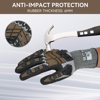 Safety Work Gloves,Impact Gloves for Men Women