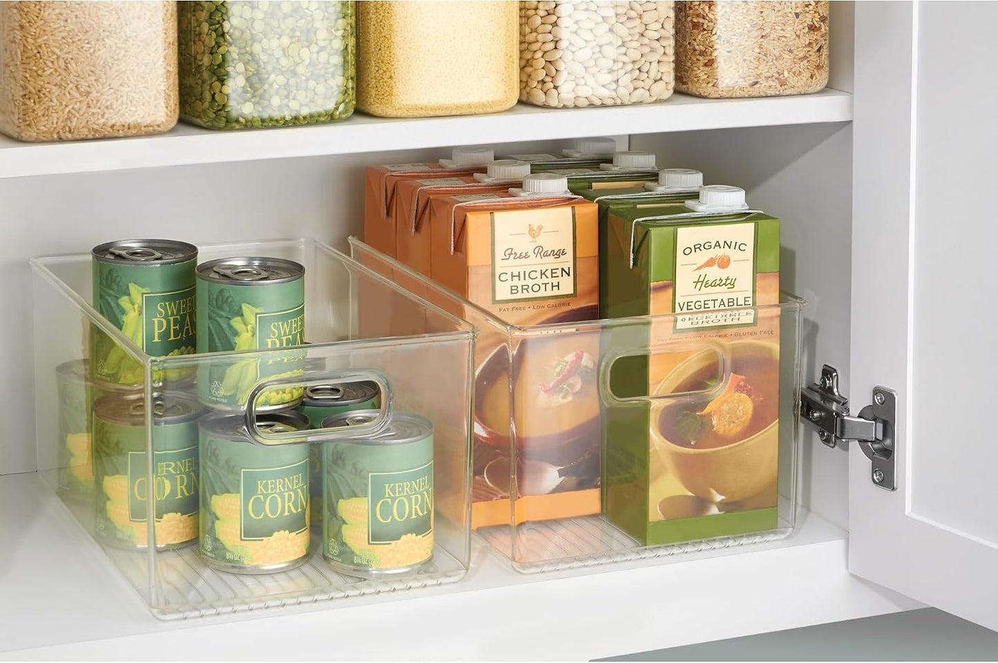 iDesign Recycled Plastic Pantry Storage Bin – Linus Collection - Clear