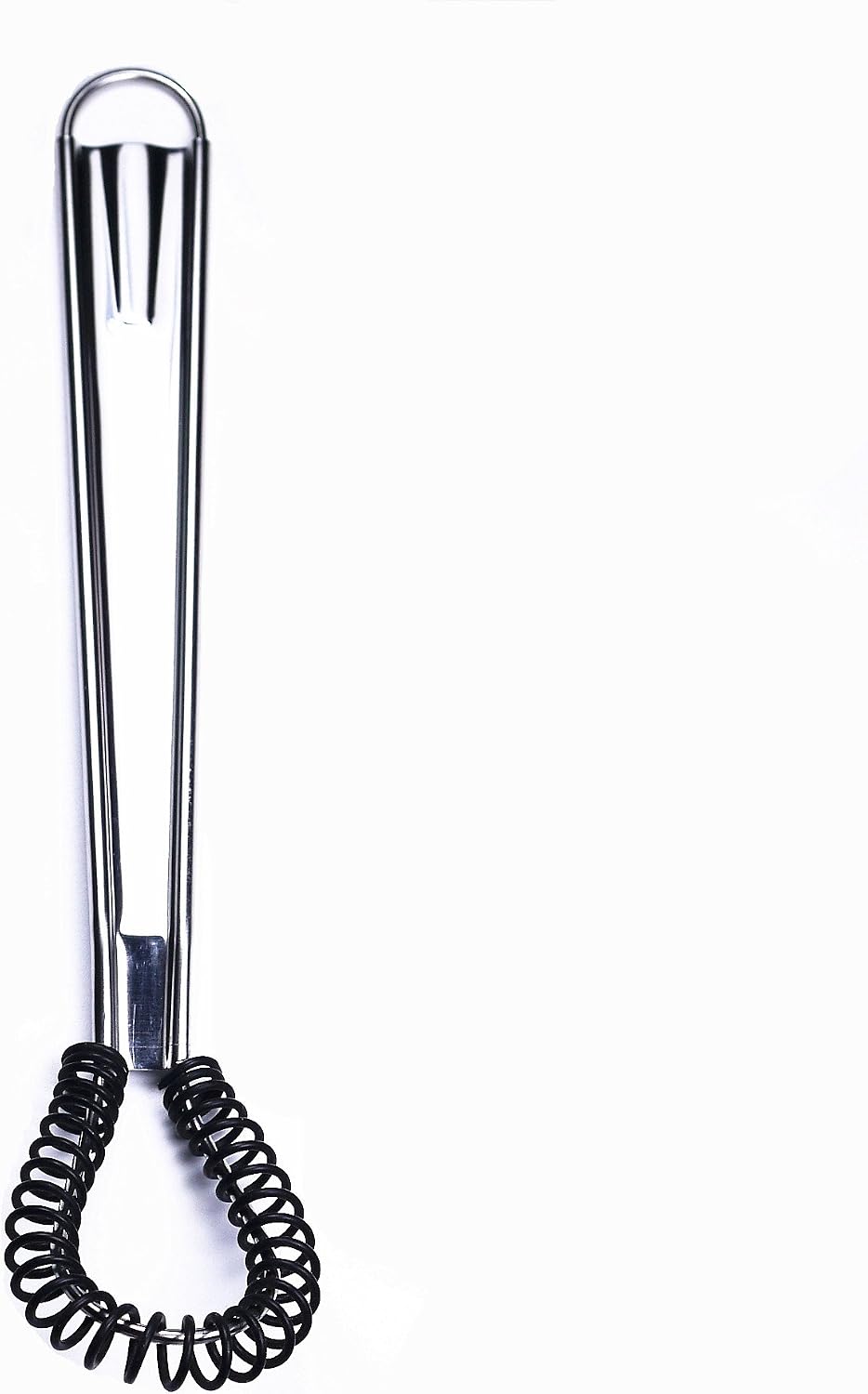 Stainless Steel Mini Spring Egg Beater Silicone Whisk Magic Hand Held Sauce Stirrer Blender Milk Frother Foamer Coffee Mixer (2Pack-Silicone+Steel coil)