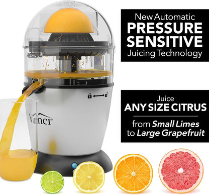 Vinci Electric Juicer, Hands Free Automatic Compact Citrus Press Machine