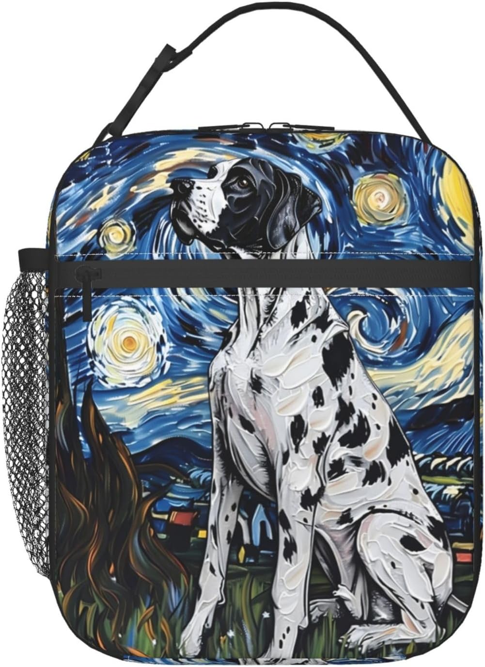 Reusable Sea Otter and Water Lily Lunch Box for Kids Girls Boys Women Adult, Insulated Cute Lunch Bag,Polyester Cooler Handbags Case for School Picnic Work Travel Outdoor Beach or Hiking