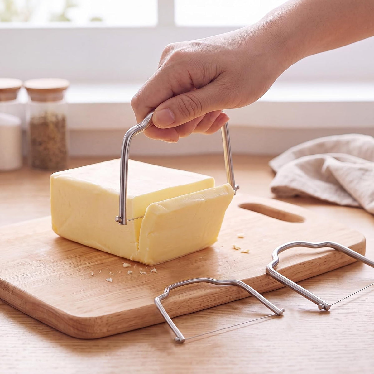 Cheese Slicer & Cheese Cutter Set 5.5/3.8/3.4 Inch（3Pcs）
