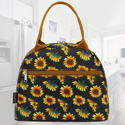 FlowFly Insulated Lunch Cooler Bag - Tote Bag Organizer for Women/Men, Black - Colors A