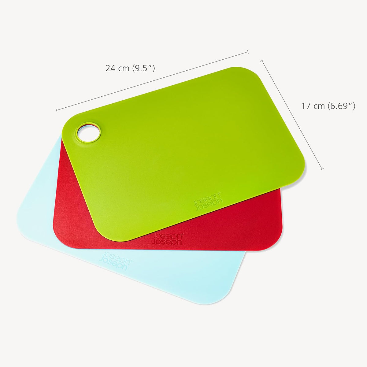 Joseph Joseph Pop Flexible Cutting Board Chopping Mats, 3-Piece Set