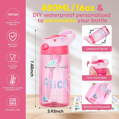 JYPS Lunch Box for Girls-Insulated Lunch Bag,Kids Bento Box with 6 Compartment,Water Bottle,Ice Pack,Salad Container,Perfect Lunch Container for Kids and Toddlers Back to School Age 7-15(Purple M)