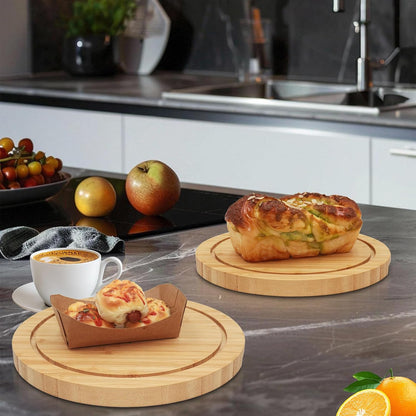 Cake Stand with Lid, Rotating Cake Holder with Dome, Wood Lazy Susan with Cover, Cake Stand for Party,Birthday,Parties,Baking Gifts(12 Inch with Dome)