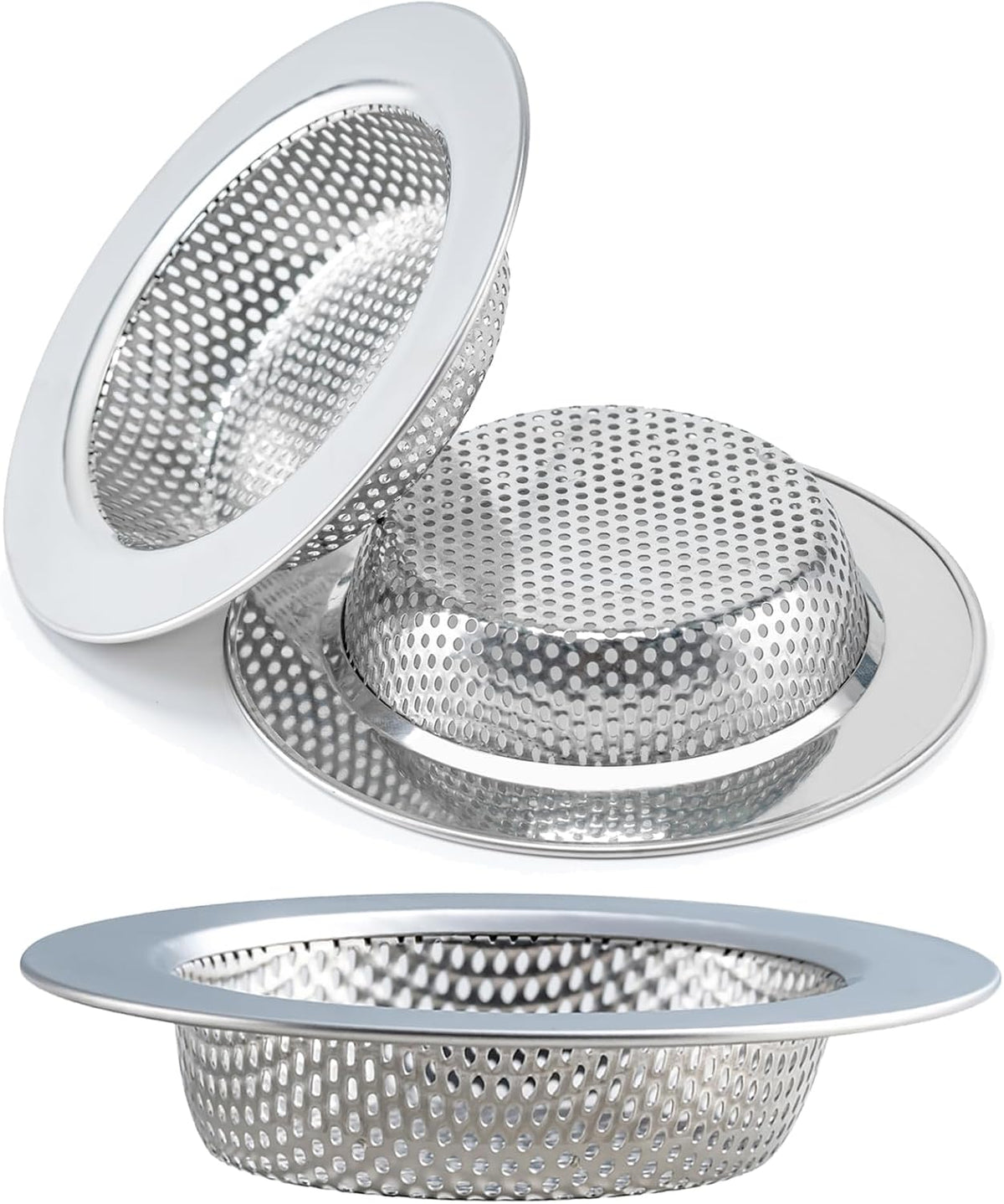 Sink Strainer Double-Layer Safe Design for Kitchen Sink Drain Basket