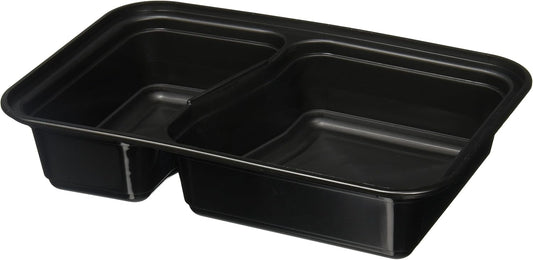 Reditainer® - 3 Compartment Microwave Safe Food Container with Lid/Divided Plate/Lunch Tray with Cover, 20 Pack