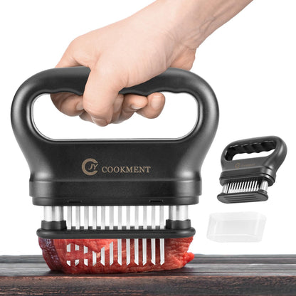 Meat Tenderizer Tool with 48 Stainless Steel Ultra Sharp Needle Blades