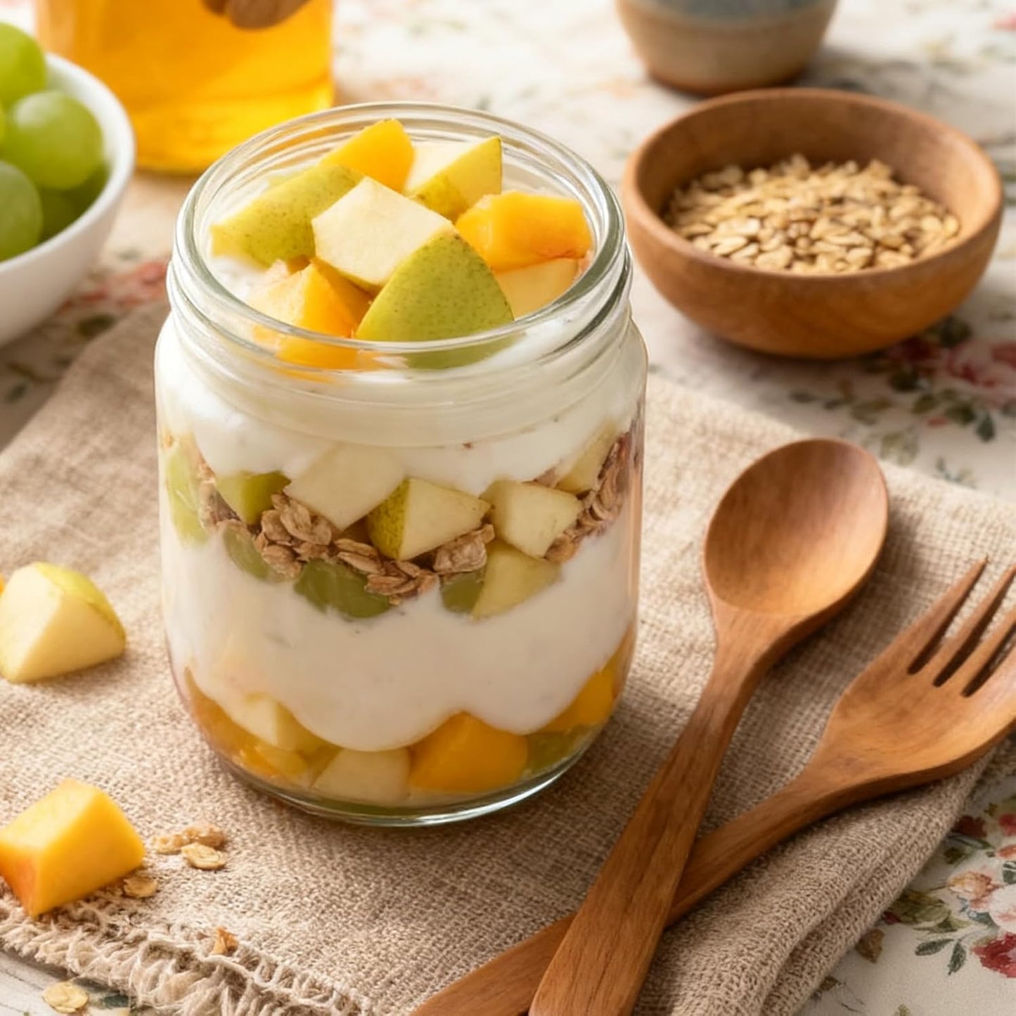 Overnight Oats Containers with Lids, 10oz Wide Mouth Mason Jars with Lids, 9 Pack Glass Jars with Airtight lid for Chia Pudding Yogurt Salad, Meal Prer Oatmeal Jars, Pink