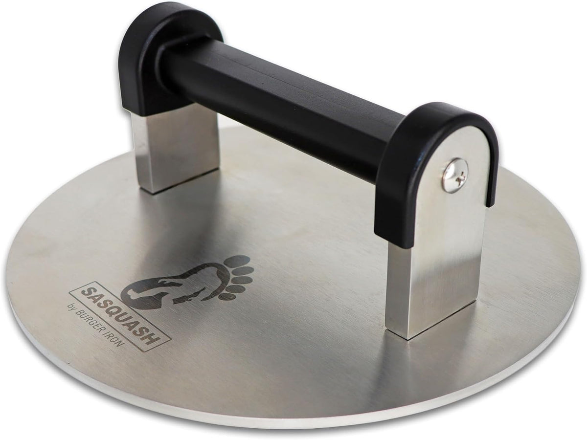 Sasquash Bigfoot Burger Smasher - Huge 8 Inch 3+ Pound Smash Burger Press