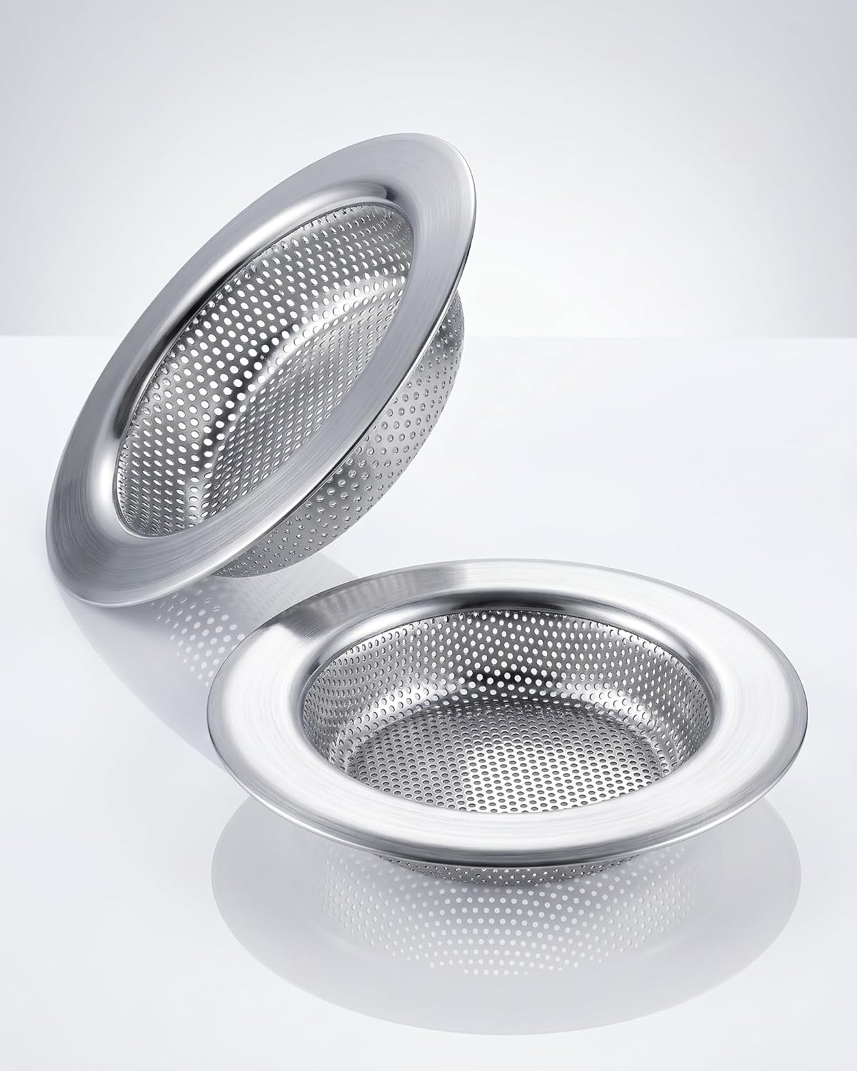 Kitchen Sink Strainer Stainless Steel with 4.33" Rim (2-Pack)