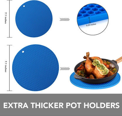 Joyhalo 4 Pack Trivets for Hot Dishes
