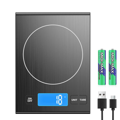 33lb Rechargeable Food Scale, Diyife 304 Stainless Steel Kitchen Scale