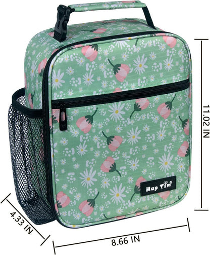 Hap Tim Kids Lunch Box for Girls Boys, Reusable Lunch Bag for Kids, Spacious Lunchbox, Insulated Lunchbag, Purple Unicorn(18654-PP)