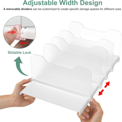 SURETIVIAN Freezer Organizer 12” Visible Fridge Organizer Rack with Removable Dividers and Handles, Freely Adjustable, Fits Refrigerator Frozen Meals, Lunch Meat Box, Cheeses (Mint Green)